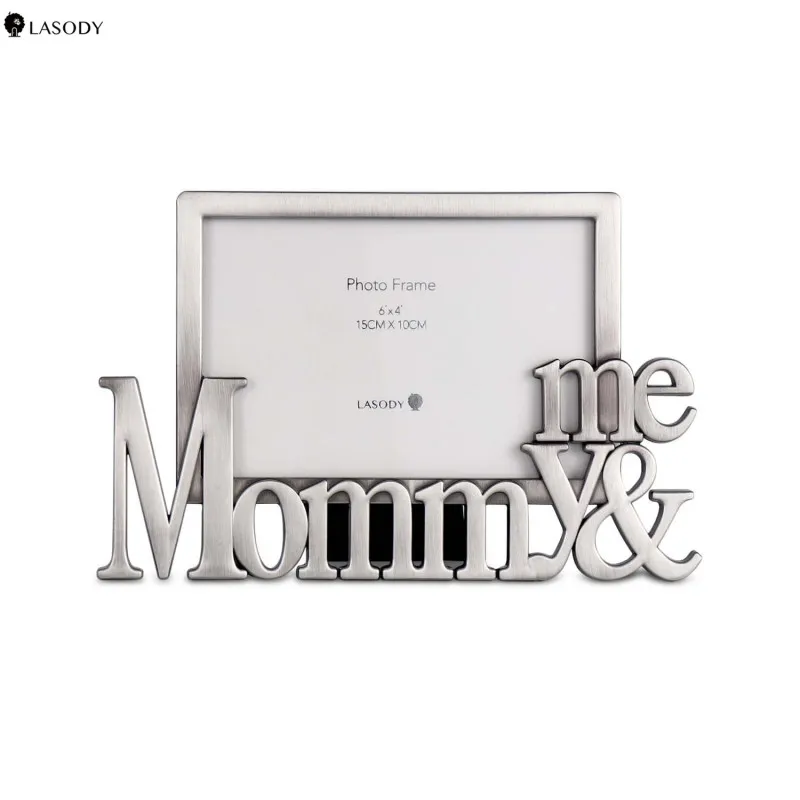 Mommy Photo Frame Modern Home Decoration Zinc Alloy 4x6 Picture Frames Mother's Day Birthday Gift Desktop Decoration