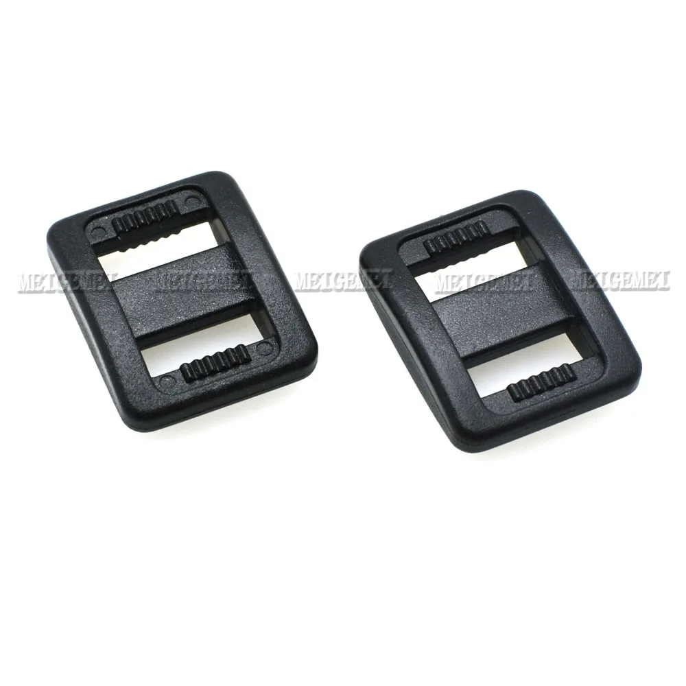 10pcs Plastic Tri Glide 10mm Slider Adjust Buckles Belt Buckle Backpack Straps Webbing Bags Parts Accessories