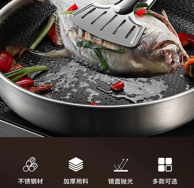 Pinza Da Cucina In Acciaio Inox 304 Per Pesce, Bistecca E Griglia, Design Cavo Antiscivolo, Facile Da Pulire