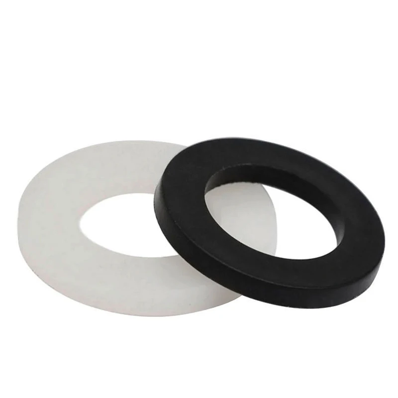 PA66 Nylon Gasket Seal Gasket  Washer Plastic Insulation Flat Gasket  M2 M3 M4 M5 M6 M8 M10 M12~M20 Thin Round Black White