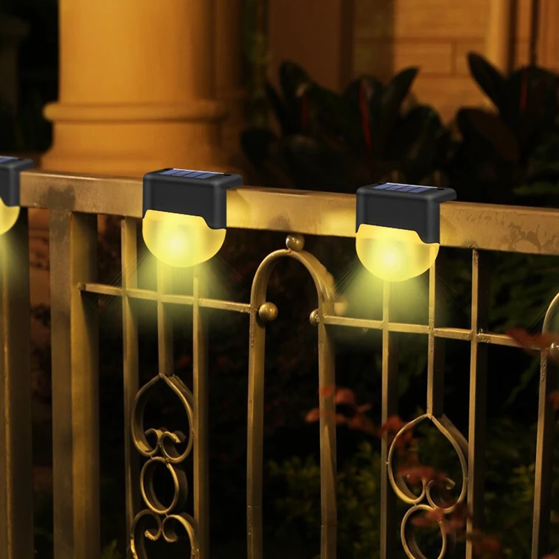 

1pcs Solar LED Deck Lights Outdoor Path Garden Pathway Stairs Step Fence Lamp