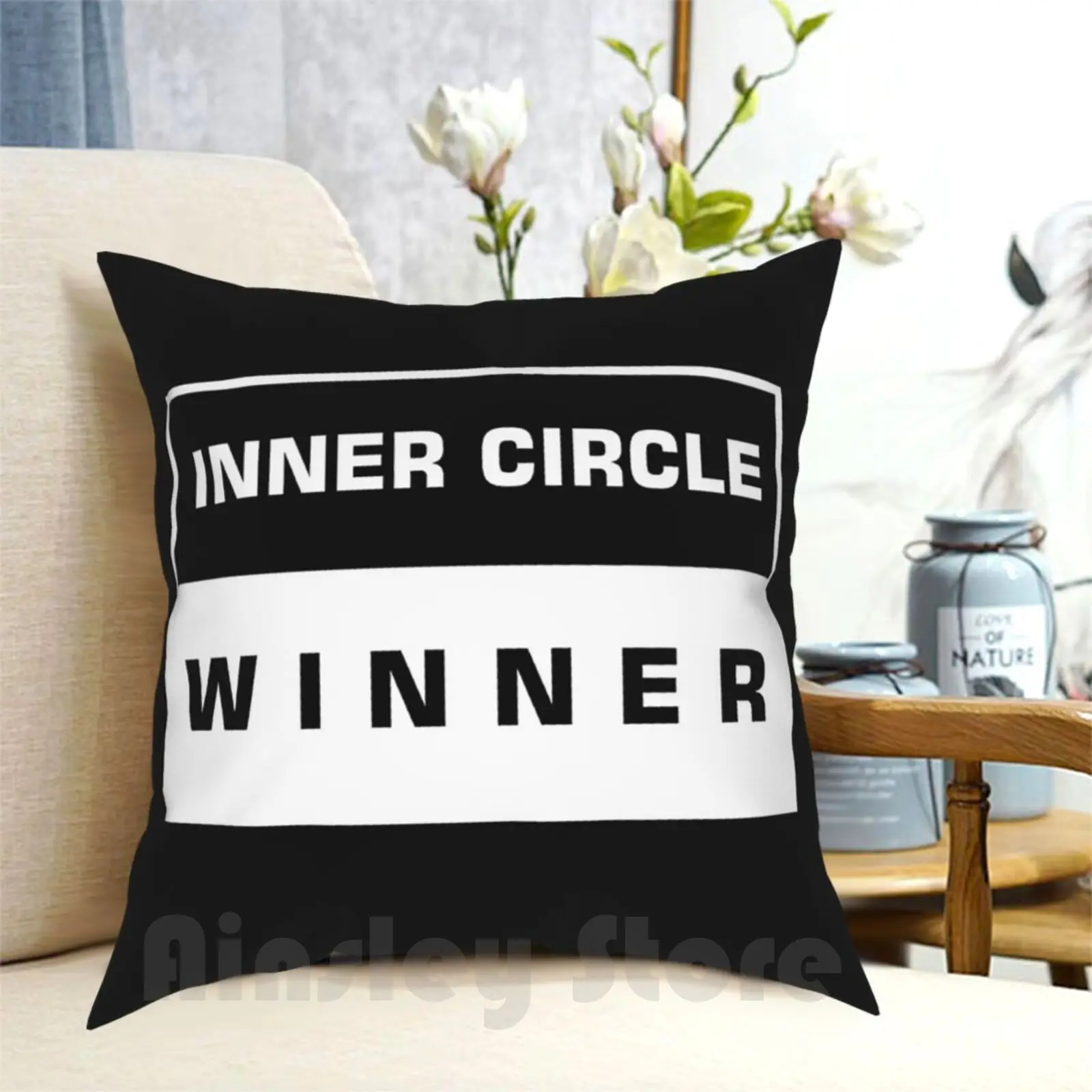 Innercircle-Winner Pillow Case Printed Home Soft Diy Pillow Cover Winner Innerc…