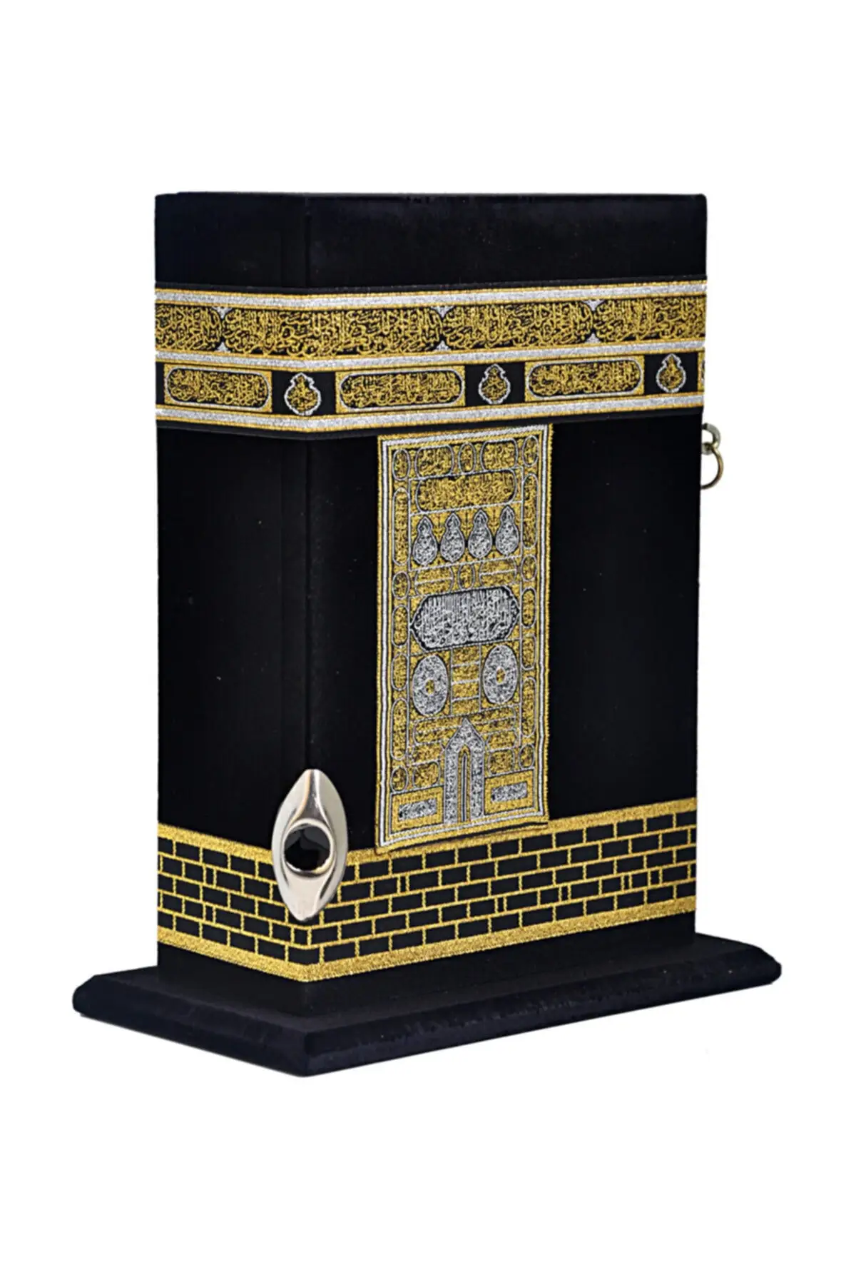 Kaaba Patterned Boxed Quran The Holy Quran Medium Islamic Spiritual Book for Muslims Full Arabic Letter Religious Book Ramadan