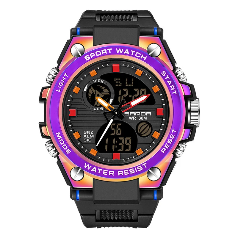 New multifunctional electronic watch trendy fashion male and female students waterproof sports ins wind children\'s gifts