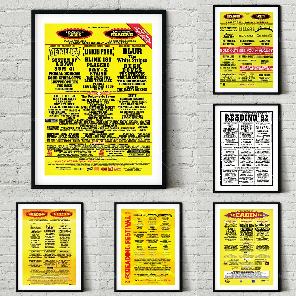 

Reading Leeds Festival 2002 Line Up Poster - Wall Art Print Photo