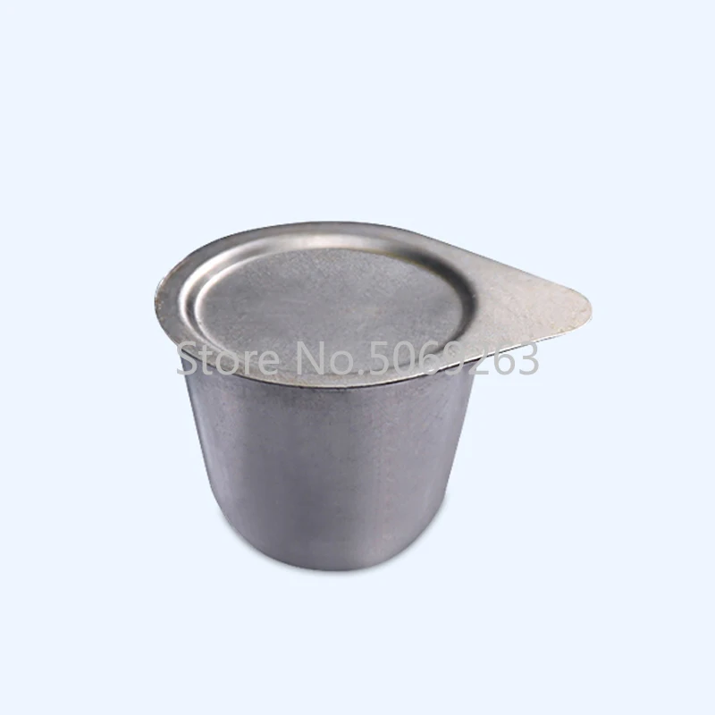 1pcs lab 30ml /50ml nickel crucible with cover for high temperature and alkali resistance Used for lab scientific research