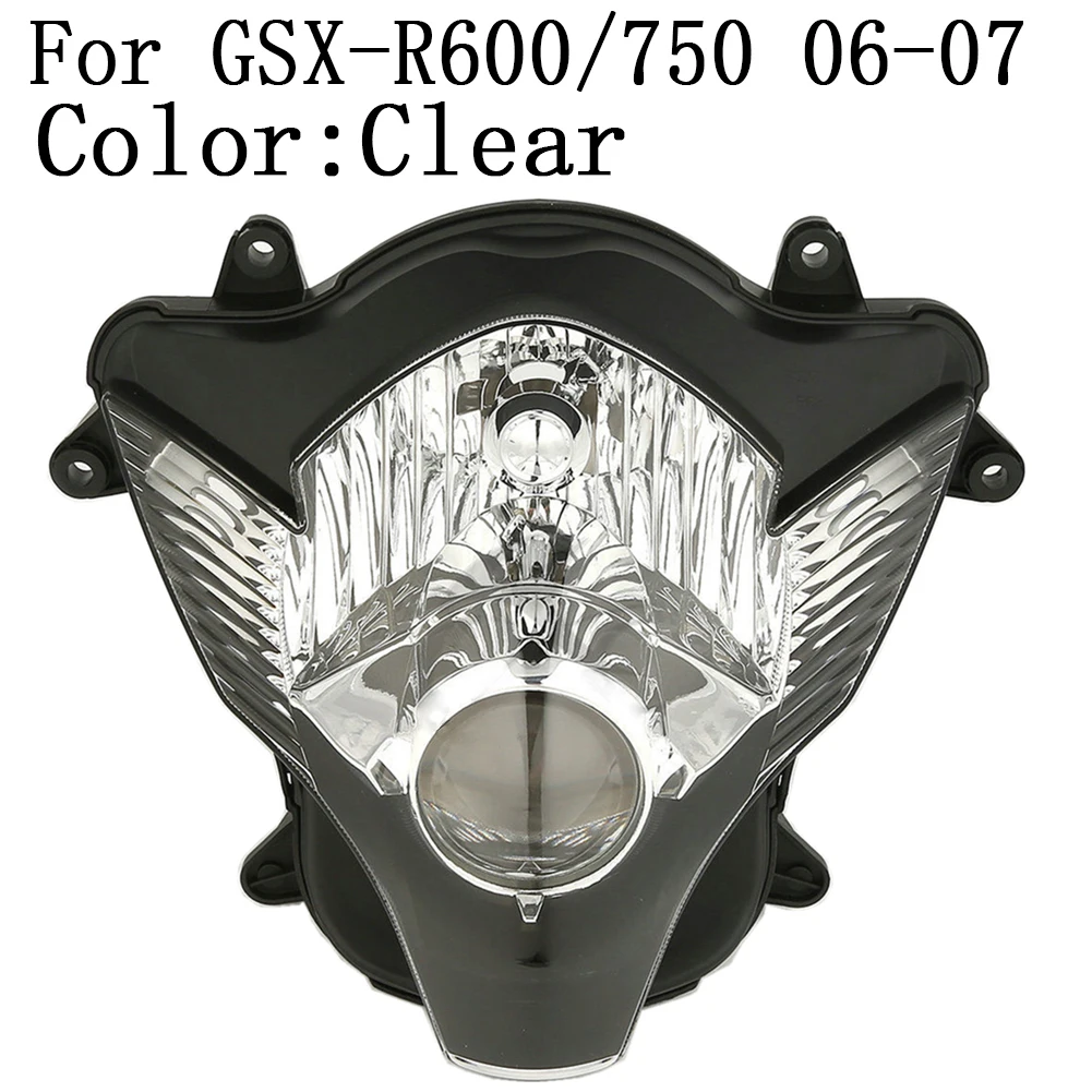 

Front Headlight Lamp Assembly For Suzuki GSXR600/750 2006 2007 Clear