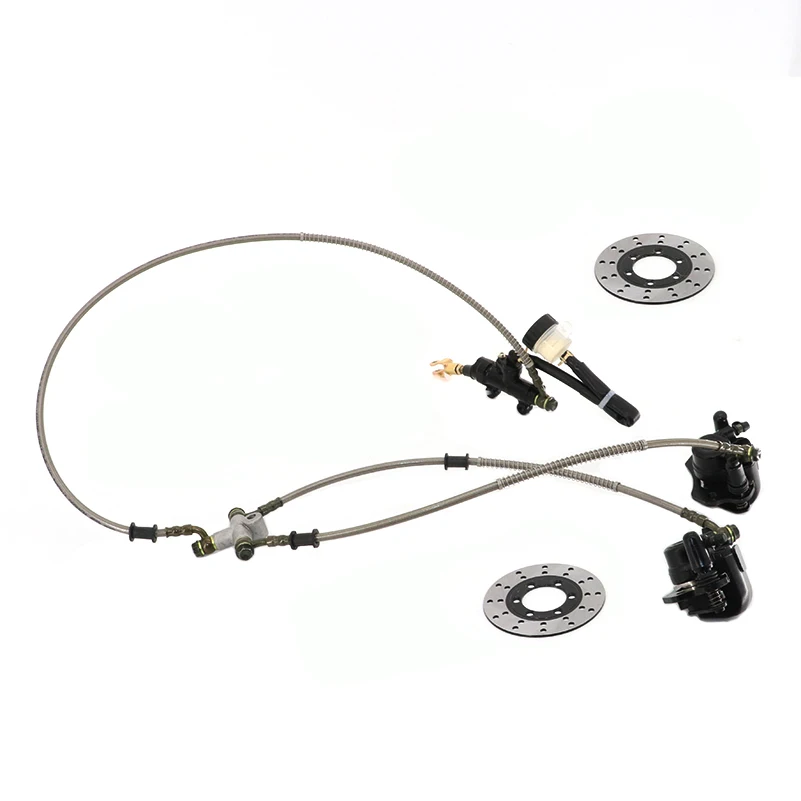 

Motorcycle FRONT Disc Brake Caliper System Pad Rear Hydraulic Brake Caliper Pump for 150cc 200cc 250cc ATV Quad