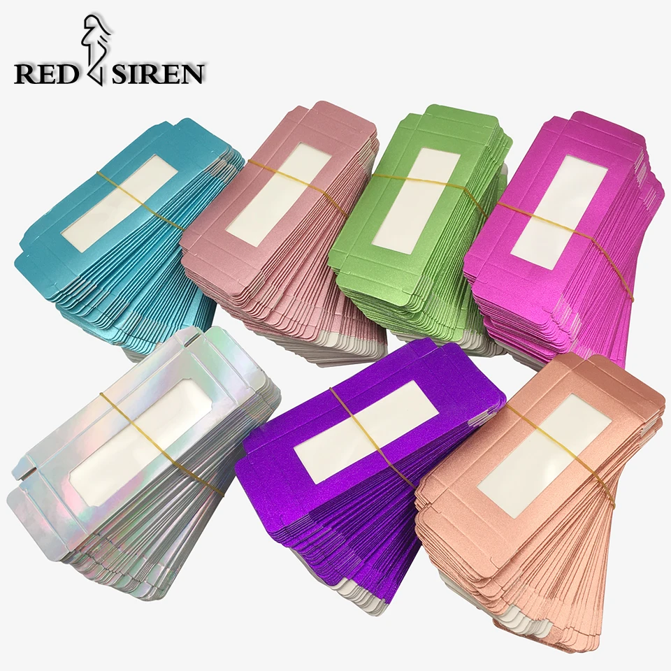 10pcs/lot Lash Packaging New Holographic Lash Boxes Packaging Wholesale Bulk Soft Paper Eyelash Packaging Box Empty Lashes Box