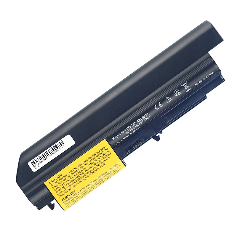 High-Quality 6600/4400/2200mAh Laptop Battery For Lenovo ThinkPad T61 R400 T400 R61 T61i T61P T61U R61i 42T5227 ASM 42T5265 FRU