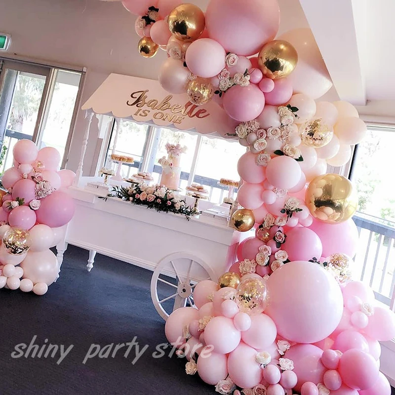 Candy Macaron Mix Balloons Baby Shower Globos Happy Birthday Party Wedding New Year Engagement Proposal Background Decoration image 4