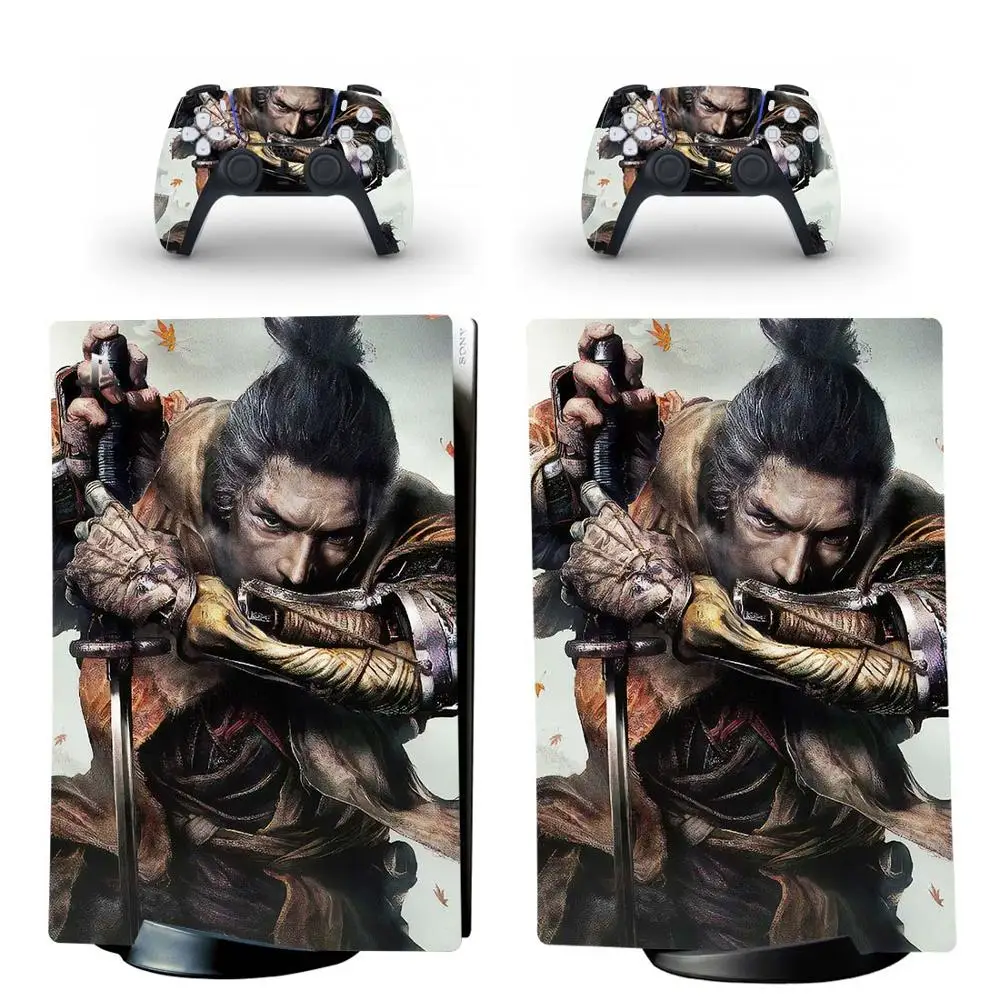 

Sekiro PS5 Digital Edition Skin Sticker Decal Cover for PlayStation 5 Console and 2 Controllers PS5 Skin Sticker Vinyl