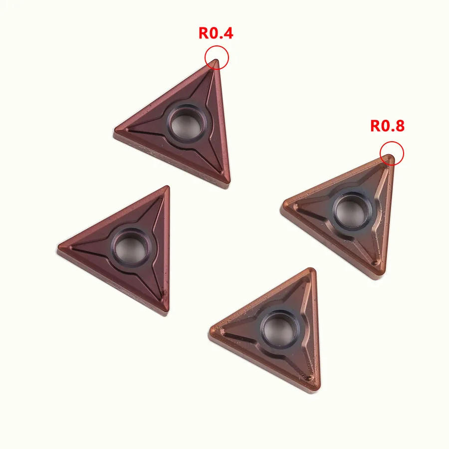 10 pz TNMG160404 EM TNMG160408-EM YBG205 inserti di tornitura di alta qualità tornio CNC utensili esterni lama in metallo duro, per acciaio inossidabile