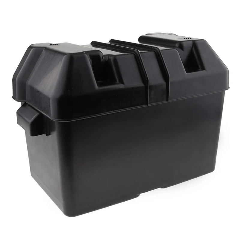 1 Set Car Smart Battery Box USB Car Charger Power Guard Storage Case & Belt GM-EP-9116 For RV Boat Auto Etc 13.4*7.67*10.6\