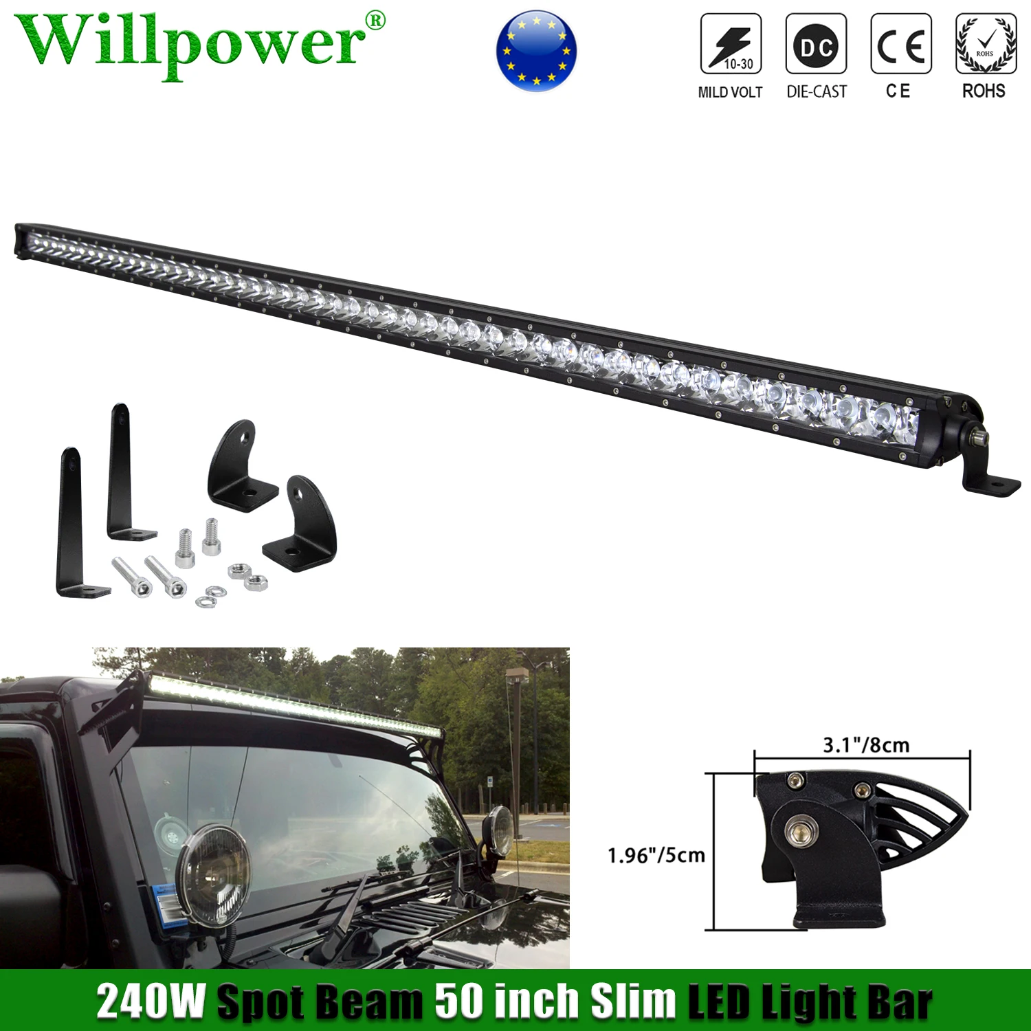 For Jeep JK 240W 50