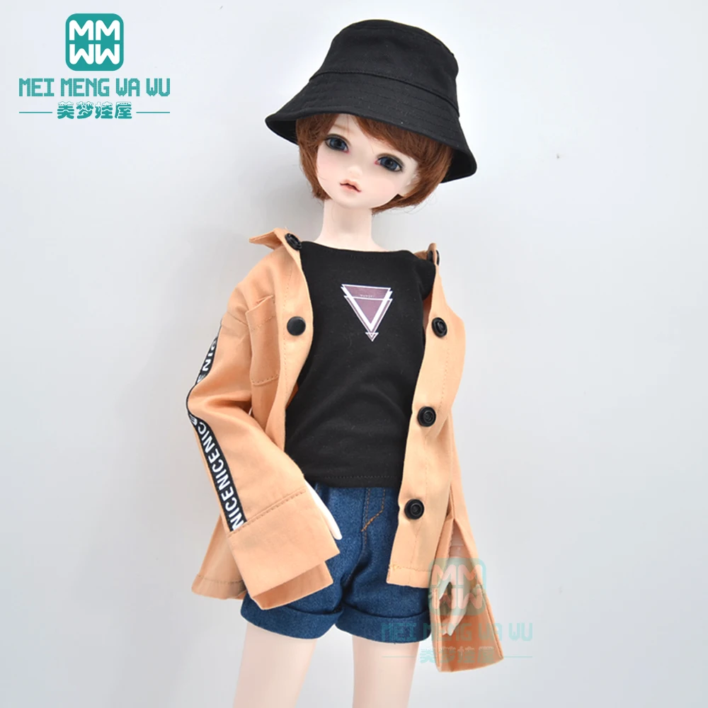 BJD doll clothes fits 40-45cm 1/4 MSD MK MYOU fashion All-match shirts, jackets, denim shorts