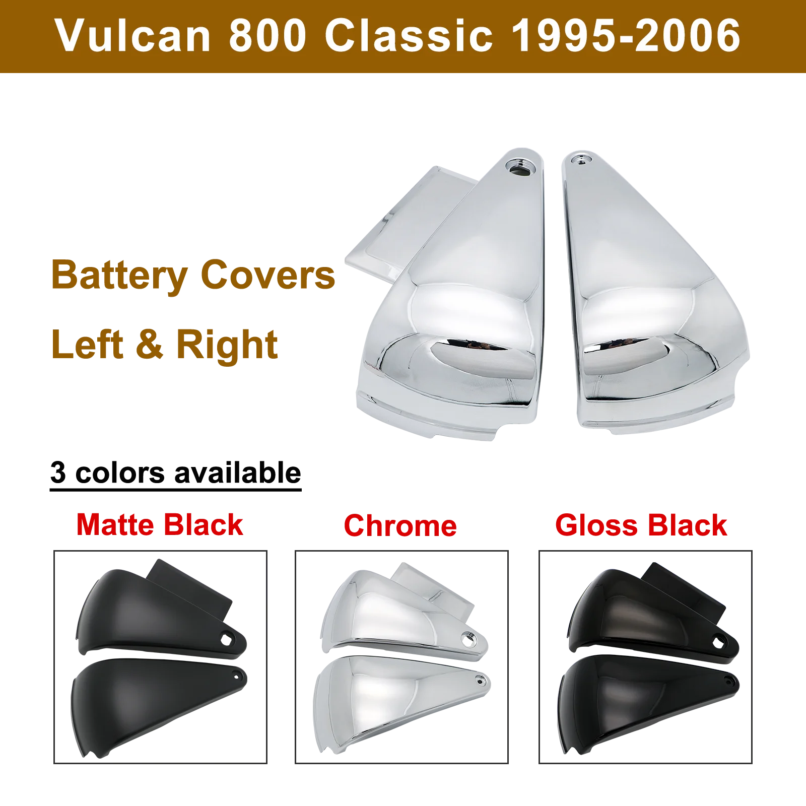 Motorcycle Accessories Battery Side Covers Frame Guard Fairing For Kawasaki Vulcan 400/800 VN400 VN800/A/B/E Classic Drifter