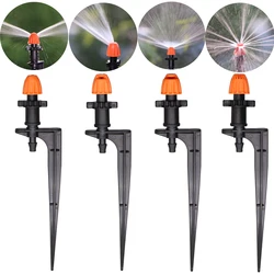 15PCS 90°/180°/360°/Strip Garden Watering Nozzles Irrigation Spraying Sprinklers Angle Optional Stakes Barbs Screw Connectors