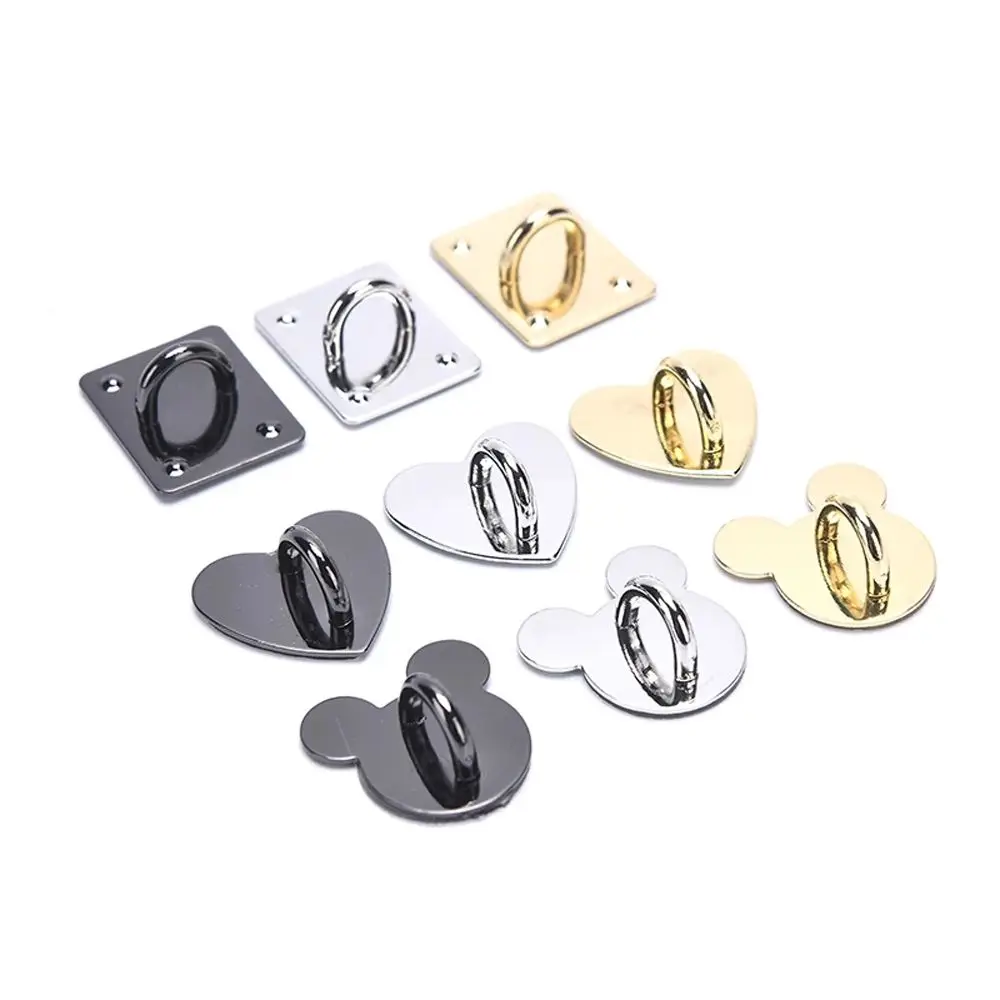 2pcs  Mobile Phone Smartphone Heart Finger Ring Stand Holder Hooks Shell Back For iPhone 12 Huawei Samsung Mount Kickstand Grip