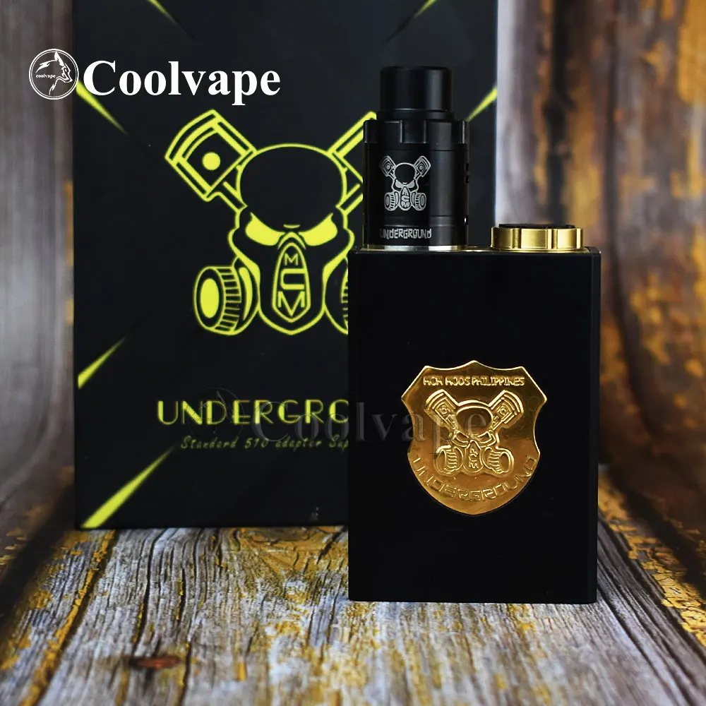 Coolvape serie sotterranea Box Mod Kit vaporizzatore scatola meccanica Mod fit 2*18650 batteria vs 528 Custom goon driptech-ds kit