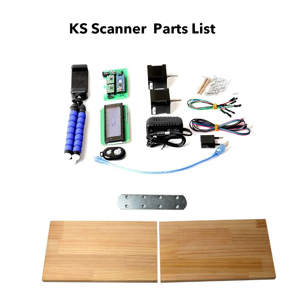 Imagem -05 - Scanner Faça Você Mesmo Scanner Kit de Ferragem Eletrônica Não Incluindo as Peças de Plástico Impresso ks 3d