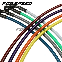 Custom Made 10mm 28 Degree Motorcycle Dirt Bike Braided Line Steel Brake Hose Cable Hydraulic Banjo Pipe for Universal