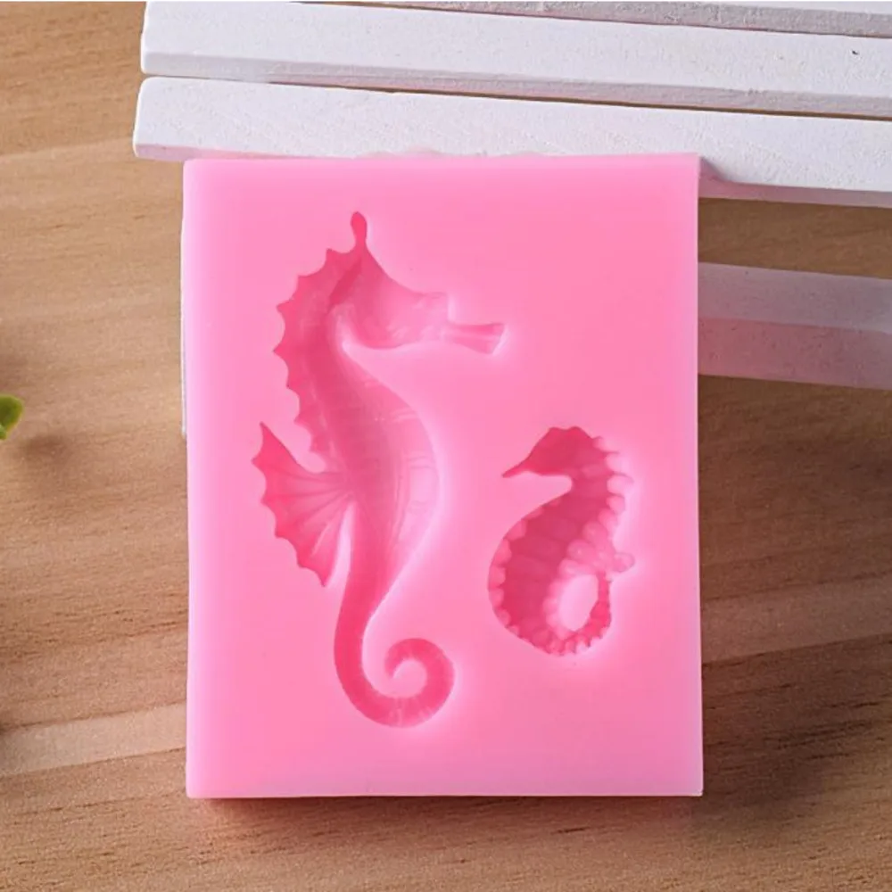 Silicone Mold Seahorse Cake Fondant Mold Cake Decorating Tools Shaping Chocolate Mold DIY Kitchen Baking Bakeware