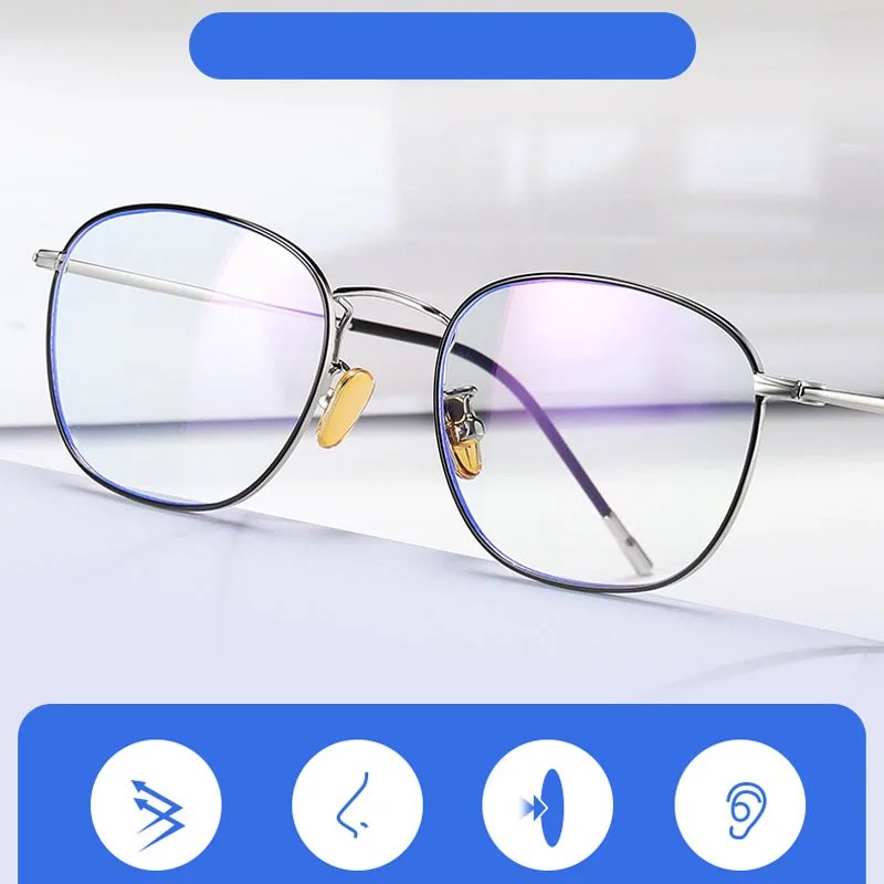 

MIZHO trendy Filtering Protect Eyesight Anti Blue Light Glasses Women Look At Phone Blocking Glare Computer korea Glasses Metal
