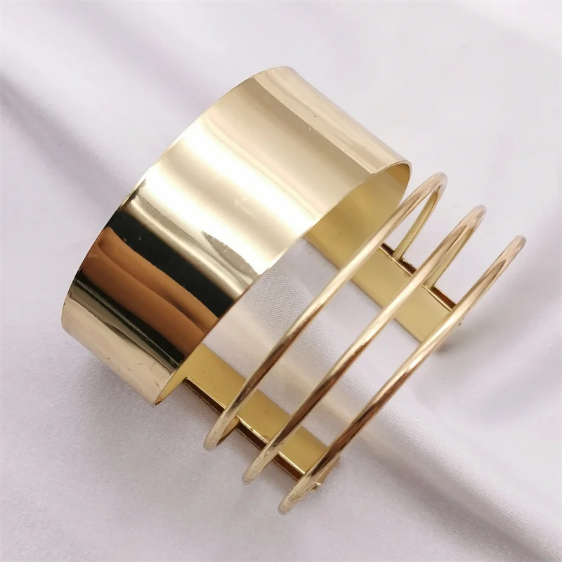 Fkewyy  Boho Bracelets For Women Three Layers Luxury Jewelry Gold Plated Fashion Bangles Gothic Birthday Bracelet Accessories