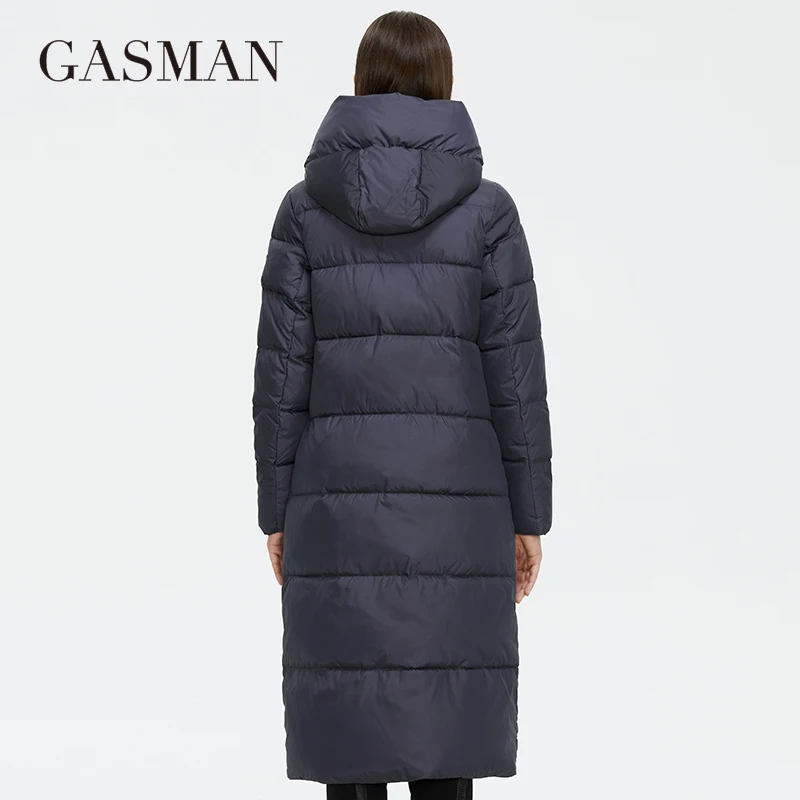 GASMAN 2022 Women\'s Winter Down Jackets Long Fashion Personalized belt Coat women High Quality Warm Outwear Hooded Parkas 21228