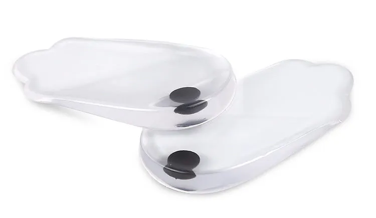1 Pair Silicone Gel Heel Cushion Pads, Soft Foot Support Inserts, Shock Absorbing Comfort Heel Insoles for Daily Foot Care