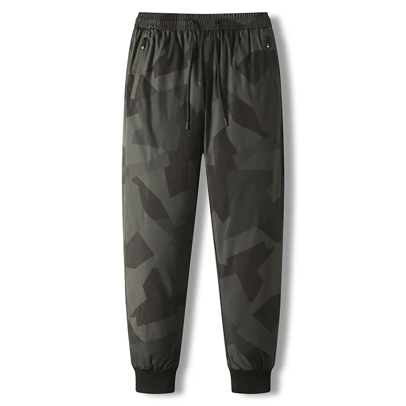 90% Witte Eendendons Winter Beneden Broek Mannen Waterdichte Gewatteerde Joggingbroek Camouflage Joggers Mannelijke Dikke Warme Down Lange Broek 8XL