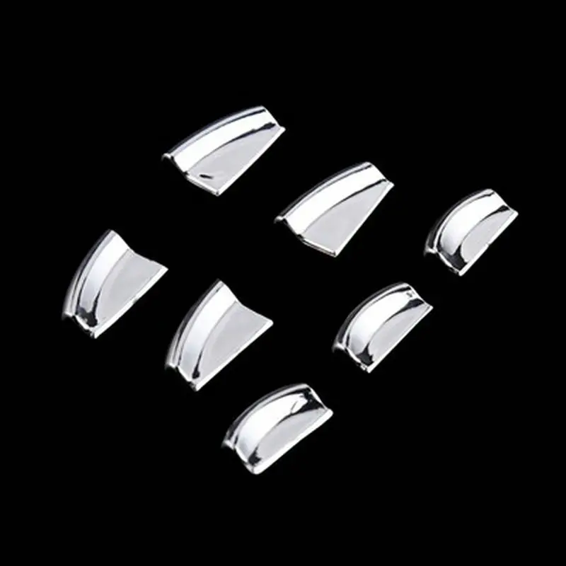 SBTMY 7PCS/SET Door Window Lift Button Stickers ABS Chrome Trim Cover Accessories Car Styling For Tesla Model X