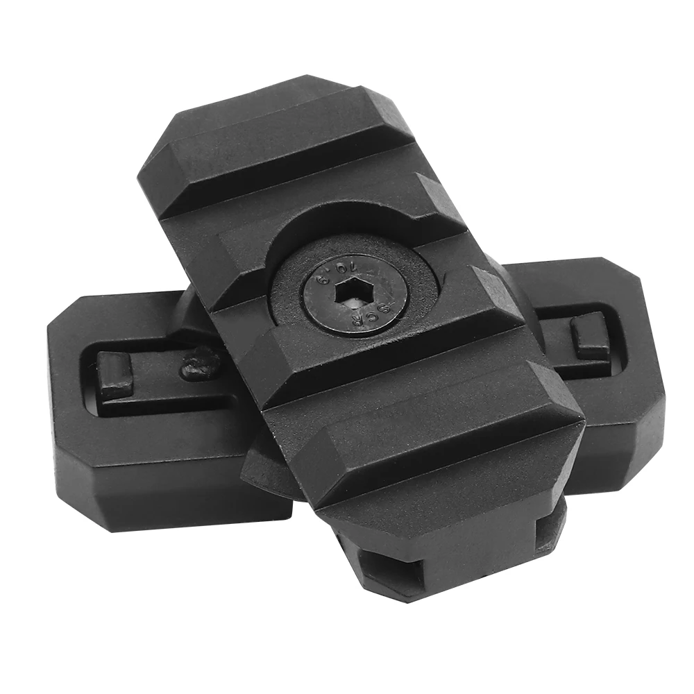 Riel de guía lineal giratorio de arco, adaptador de montaje de riel lateral de casco táctico, ajustable, 360 grados, 19mm, para M300, M600, Scout