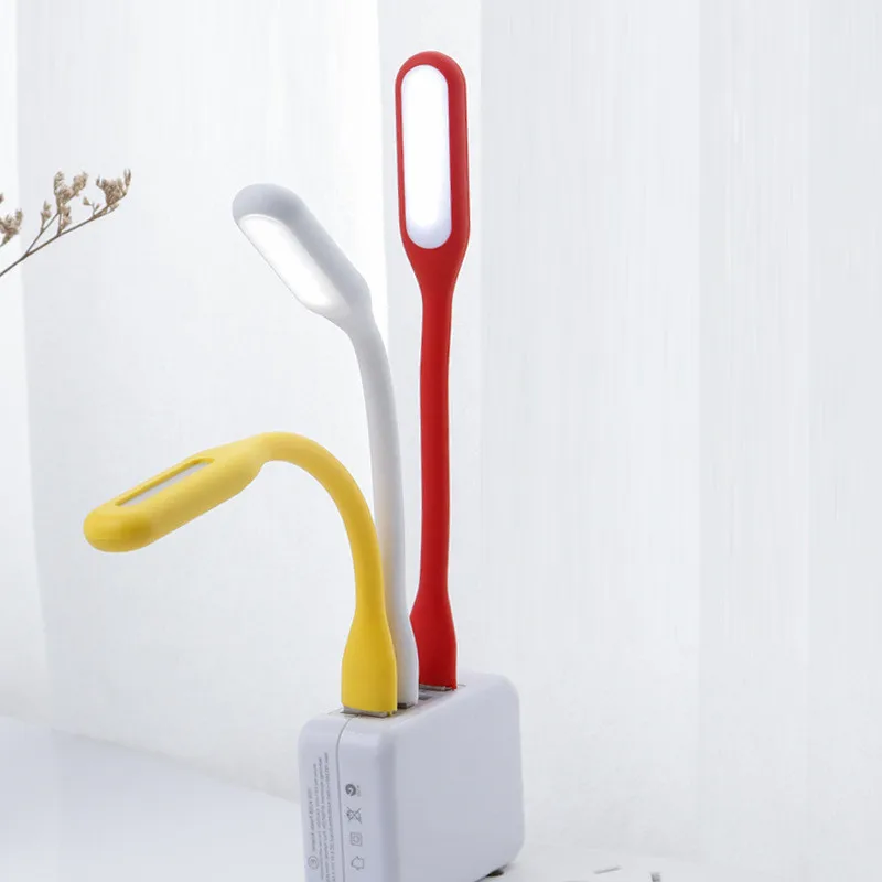 Flexo LED USB Lamp Book Light Mini Portable USB LED Light Power Bank Portable Notebook LED Reading Desk Light USB Night Lights