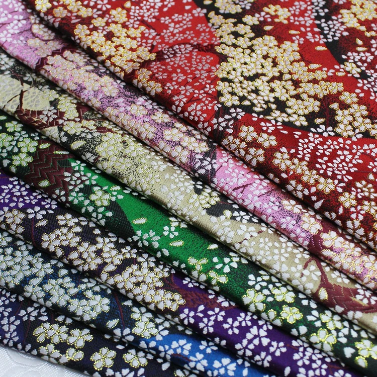 Jacquard Brocade fabric Japanese and Korean Style Cheongsam Baby Clothes Kimono Mongolian Robe Decoration Handmade Fabrics