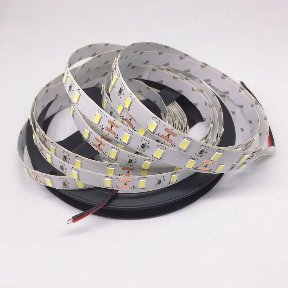 1m 2m 3m 4m 5m DC 12V Flexible LED Strip light 5630 SMD ip20 Non-waterproof 60/120/180/240/300LEDs High Bright 10mm LED Tape