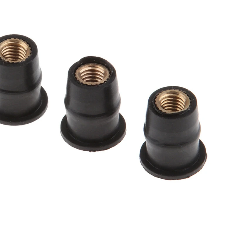 M5 MeaccelerRubber Well Kg Pare-brise Carénage Capot Anodisé Aluminium Moto Vis Boulons, Kit 50Pcs