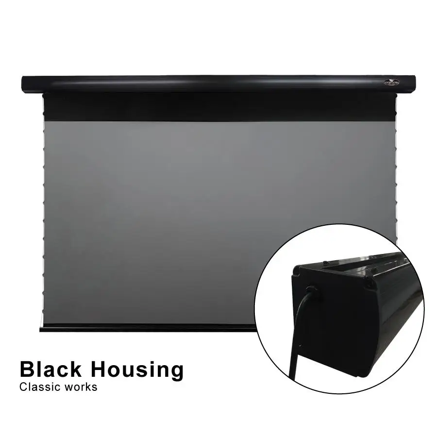 Vividstorm 100 polegada clr pro slimline motorizado apresentação de escritório projetor gatilho controle remoto sem fio drop down tela