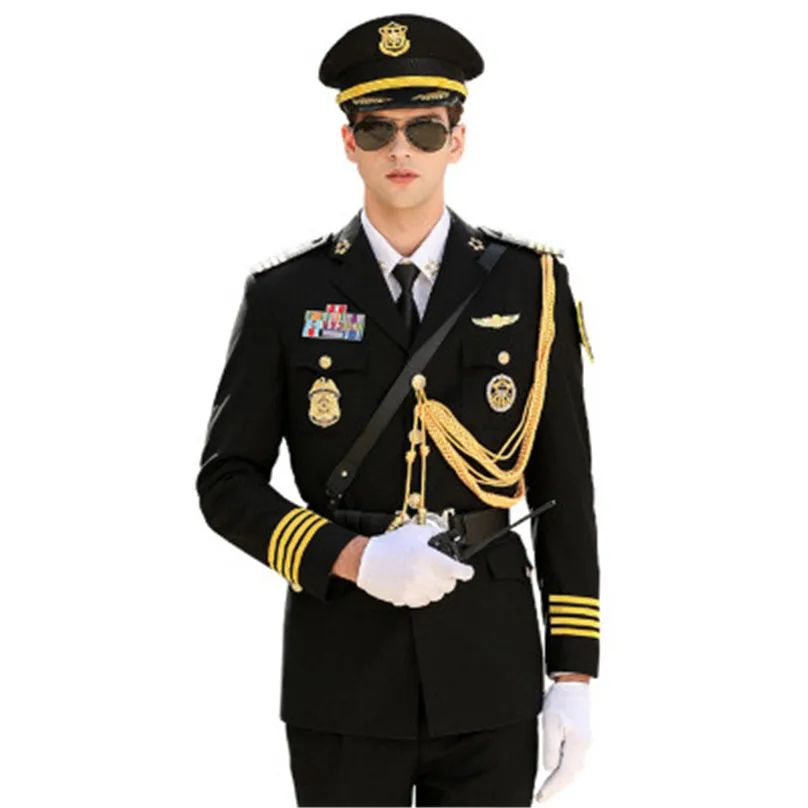 High-Grade Work Wear Men\'s Spring And Autumn Business Suit Coat Classical  Business Uniform Security Guard For Cosplay Gift