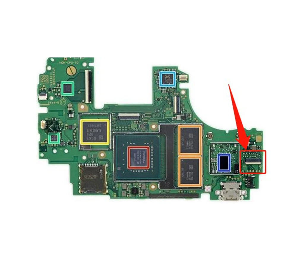 1 قطعة الشريط الأصلي دائرة الطاقة اللوحة الأم L زر فليكس كابل فتحة مقبس توصيل ل نينتندو NS التبديل لايت
