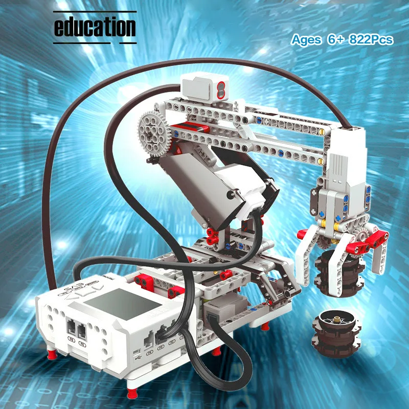 Serie di programmazione il modello di robot Building Blocks Education Set STEAM compatibile con EV6 45544 Classic Core Robotics Toys