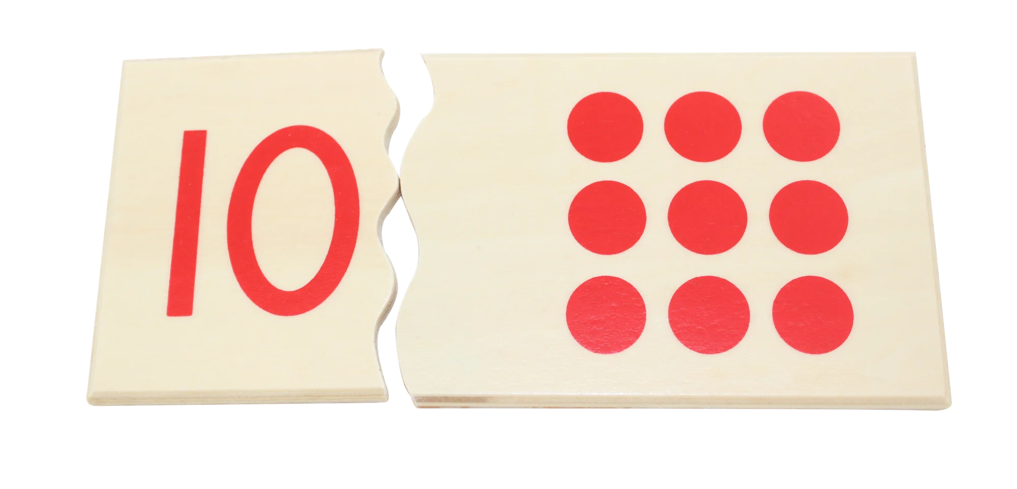 몬테소리 수학 장난감 나무 숫자 퍼즐 1-10 어린이를위한 일치하는 게임 조기 학습 도구 유치원 교육 보조