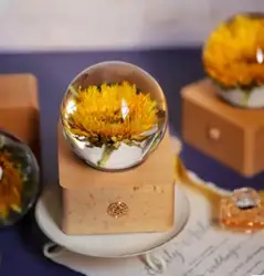 Sunflower, glass handicraft, art, originality, crystal ball gift, Immortal FLOWER, onsale~