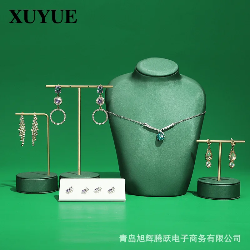 Jewelry display stand metal green earrings display stand jewelry props show earrings display stand stock