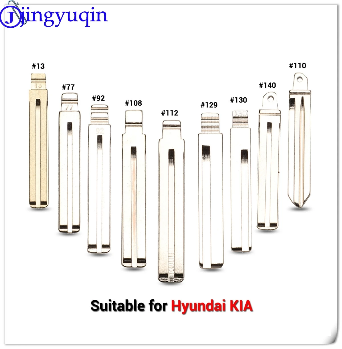 

jingyuqin HY20 TOY40 Blank For Kia Spotage RIO K2 K3 K5 For Hyundai Verna I30 IX35 HB20 Sonata Elantra Remote KD Car Key Blade
