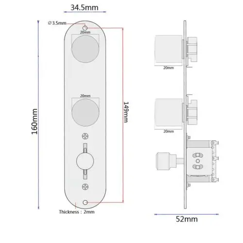 A liga de zinco da guitarra elétrica de Tele prende a placa de controle com peças sobresselentes da substituição do botão do interruptor 3-Way