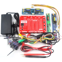 Sexta T-80S Laptop LCD LED Test Tool Kit Set, painel LCD Tester, suporte 7 -84 polegadas LVDS Interface, linha de tela 15