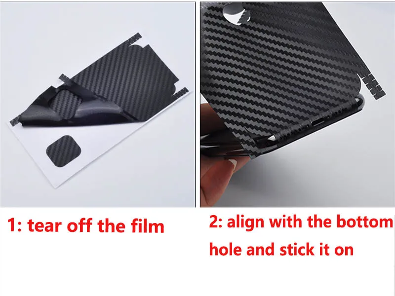 ألياف الكربون بولي كلوريد الفينيل ملصقات الهاتف آيفون 7 8 Plus عودة الأفلام لصائق آيفون XR 11Pro ماكس ملصق لاصق الجلد