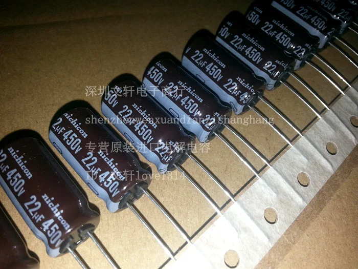 2024 10 sztuk nowy NICHICON CS 450V22UF 12.5X25MM kondensator elektrolityczny 450V 22UF wysokiej częstotliwości długa żywotność cs 22uF/450V